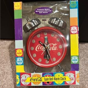 Coca Cola Vintage 1996 Twin Bell Alarm Clock